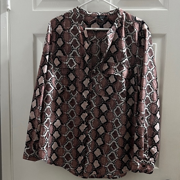 Jones New York Snake Print Blouse - Picture 1 of 3